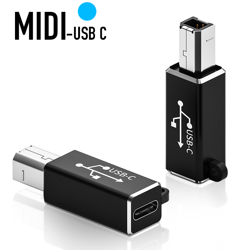 Type C USBメス - USB-B オス変換アダプター - Midi Controller Pad のレビューと価格