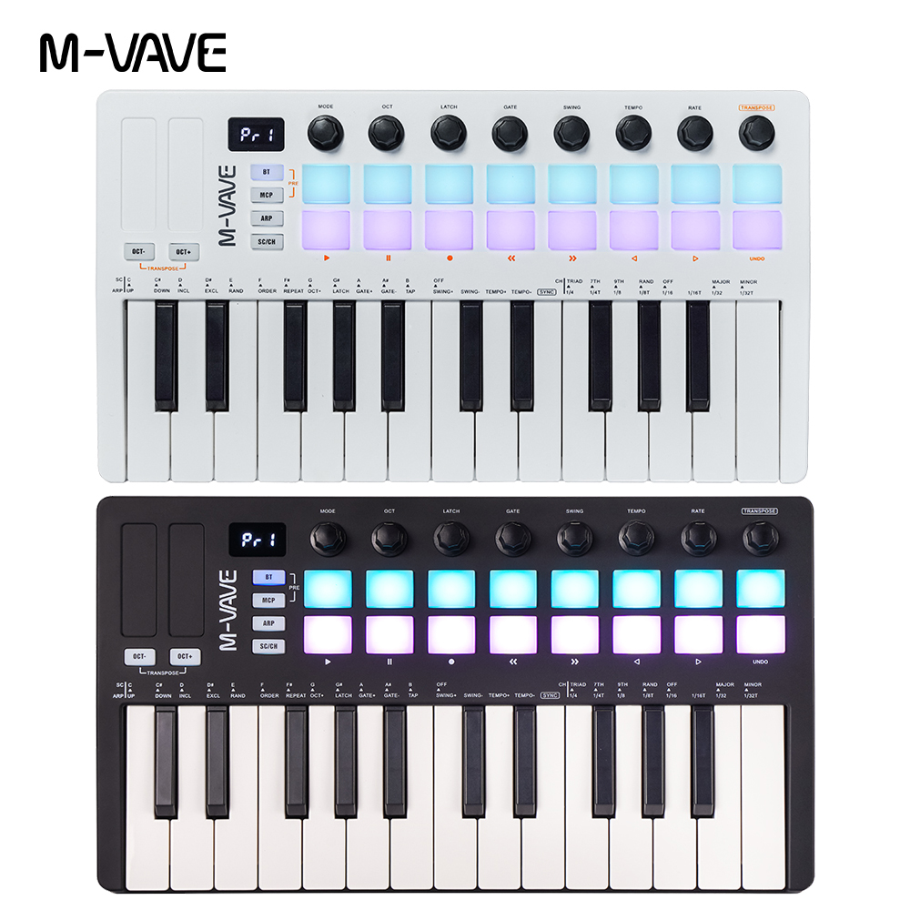 M-VAVE MIDIキーボードコントローラー 充電式USB - Midi Controller Pad のレビューと価格